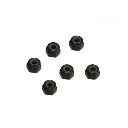 FTX Nylon Nut M2.5 (6pc) - Black